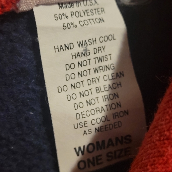 Navy Blue Christmas Sweater with Red Accents - Picture 8 of 8